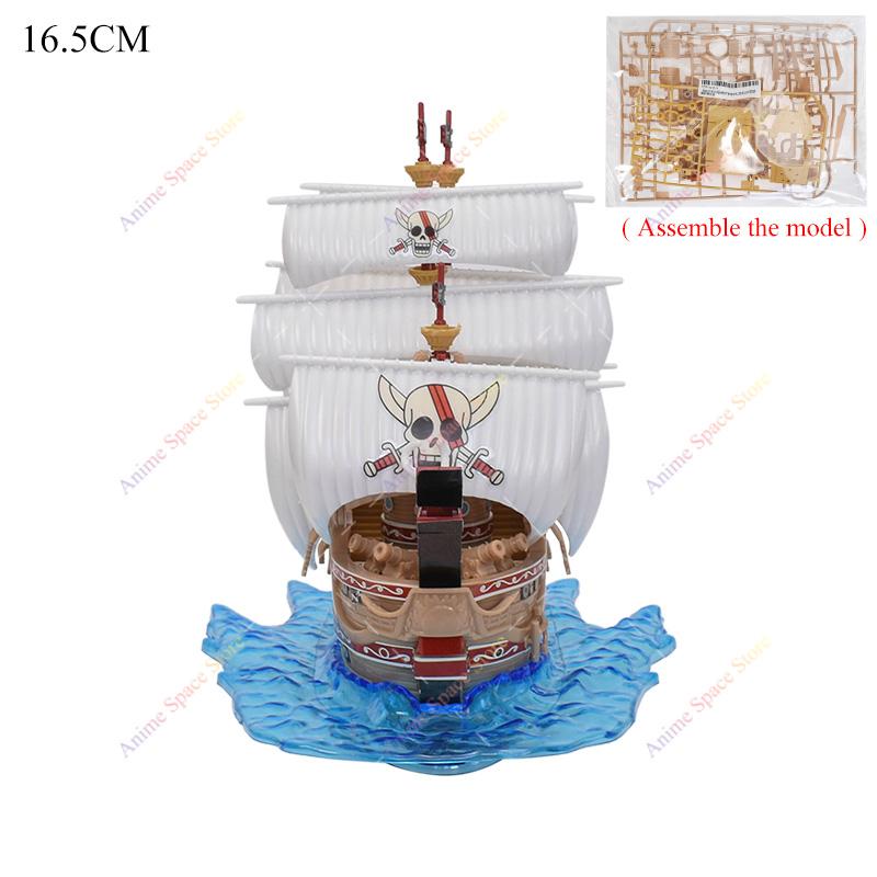 Anime One Piece Figure Luffy Thousand Sunny Going Merry Boat Pirate Ship Figurine Toys Action Figures Shanks Diy Assembly Model