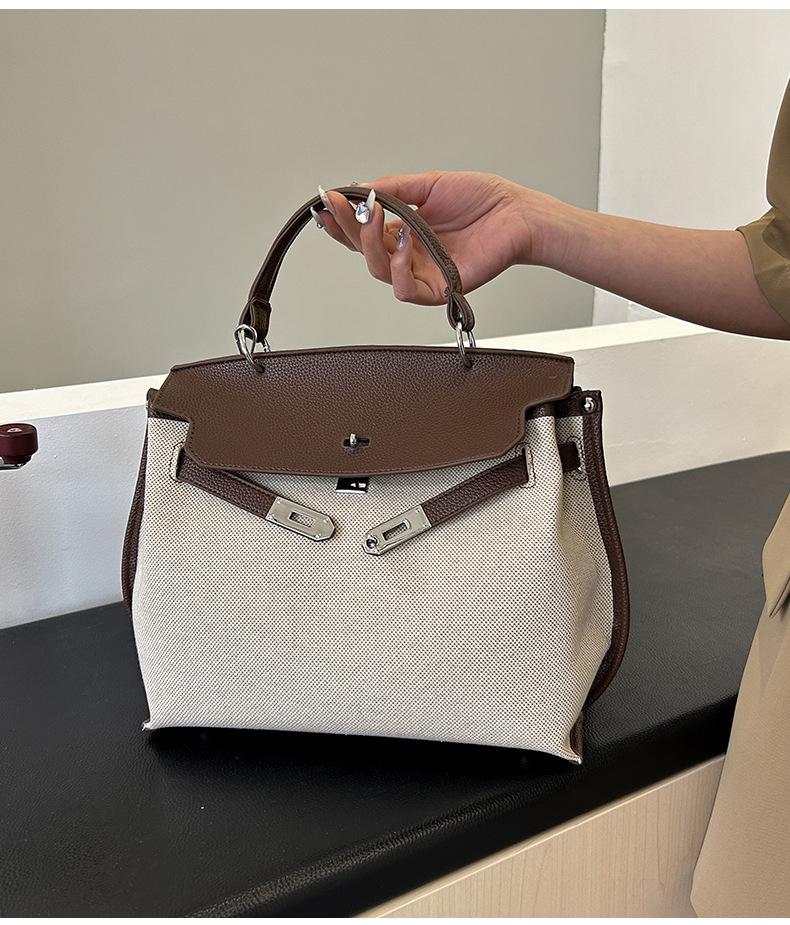 Stylish Large-capacity Platinum Bag, New High-end Textured Simple Handbag, Commuter Shoulder Messenger Bag