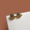 Retro Traditional Earrings, Earrings, Metal Small Gold Ball Tassel, Classical Girl Stud Earrings, Hollow Earrings.