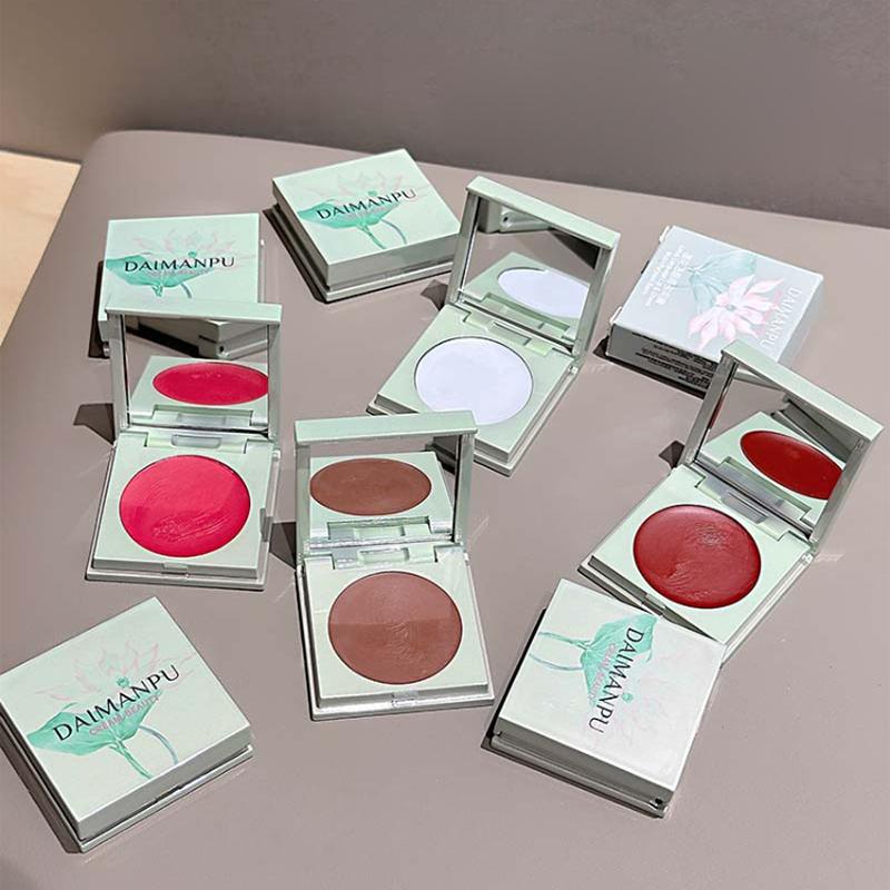 DAIMANPU multi-purpose lip and cheek Cream, lip mud and blush, highlighting a youthful and matte look, both blush and lipstick