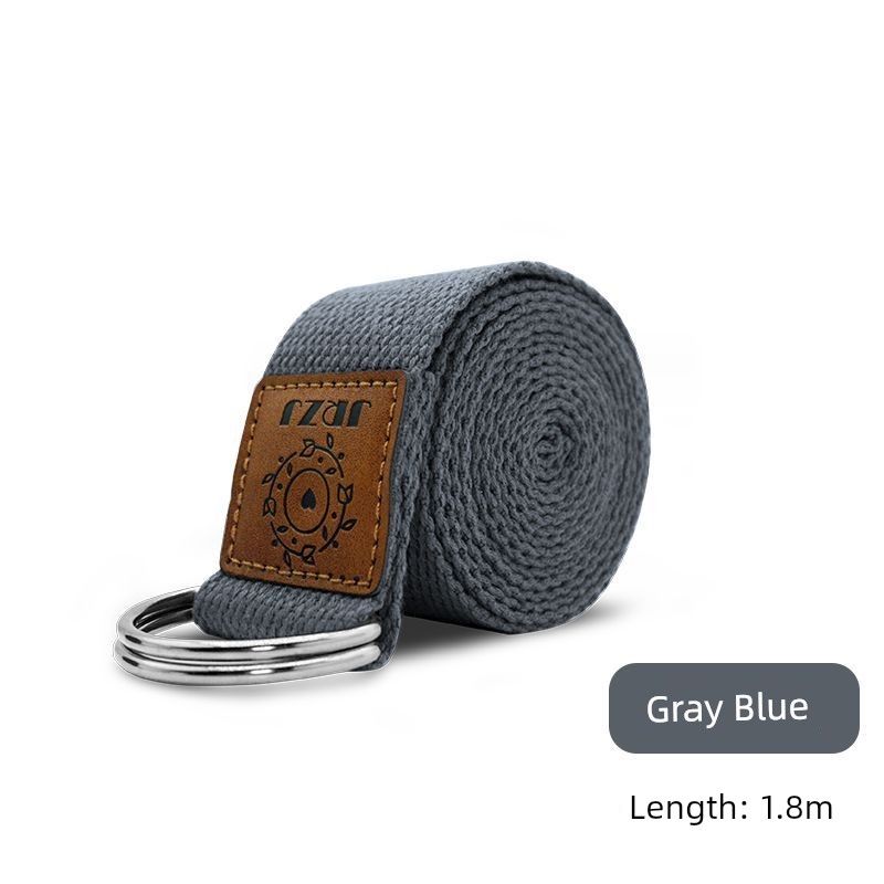 

Iyengar Special Stretch Belt Stretch Tension Strap Yoga Professional Fitness Stretch Belt Non-Elastic Auxiliary Supplies 1.8 m gray blue