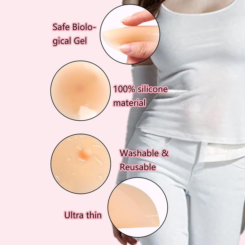 1 Pair Women Nipple Covers Nipple Piercing Lingerie Carnival Raves Party Sticky Bra Breast Stickers Intimates Accessories