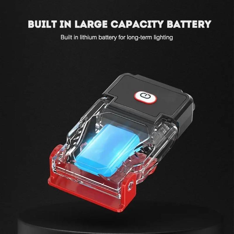 Mini LED Sensor Cap Clip Headlamp USB Rechargeable Waterproof 90° Adjustable Hand Free Light for Camping Fishing Hunting Running