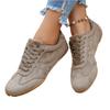 Women's Casual Flat Lace-Up Sneakers Retro Style Lightweight Breathable Comfortable Walking Shoes Suitable for Everyday Wear