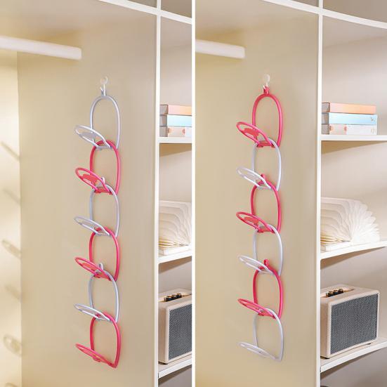 6Pcs Hat Storage Racks Scarf Bag Organizer Strong Load-bearing Easy To Install Space-Saving Baseball Cap Hanger