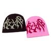 Autumn And Winter American Street Personalized Letter Jacquard Knitted Hat Men And Women Warm Design Cold Hat Pullover Hat