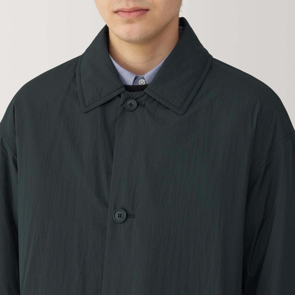 MUJI Washable Padded Trench Size AD0VNA4A Men's Coat, Black, L,