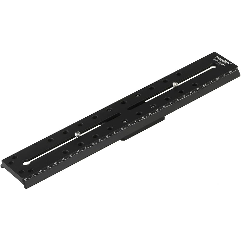 Haoge 300mm Camera Long Slide Quick Release Plate for Sachtler Tripods with Fluid Head (FSB4, FSB6, FSB6T, FSB8, FSB8T, FSB10, FSB10T, DV10 3+3, 5+5 V