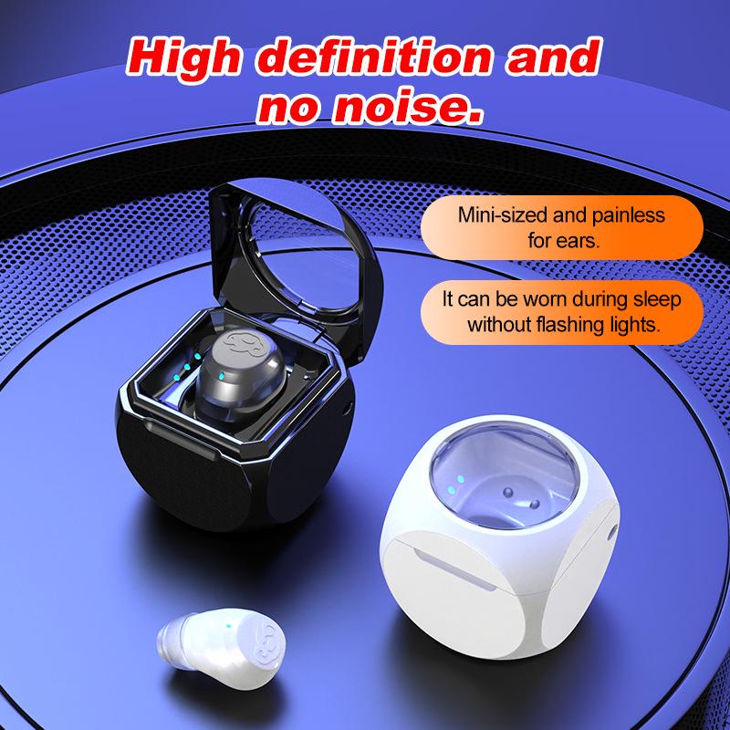 Q1 Bluetooth Mini Single In-Ear Earphone with Battery Display for Sports or Business