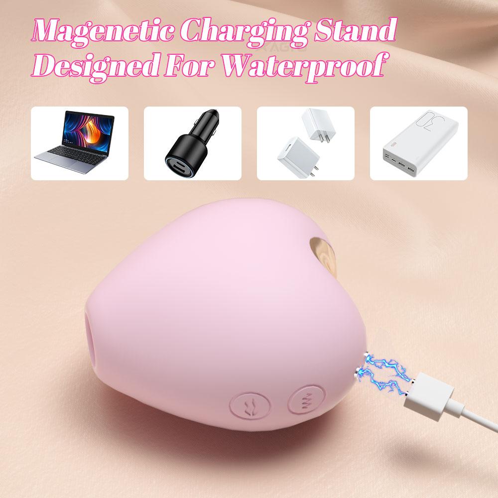 Mini Heart-shaped Vibrator Sucker Clitoris Nipple Stimulator Sex Toys Vibrador Sex Machine Couple Adult Erotica Products