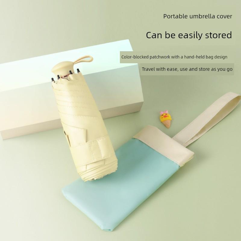 Double-Ribbed Telescopic Handle Umbrella 50% off with Colorful Coating, Sunshade Umbrella, Compact Sun and Rain Umbrella, Promotional Umbrella