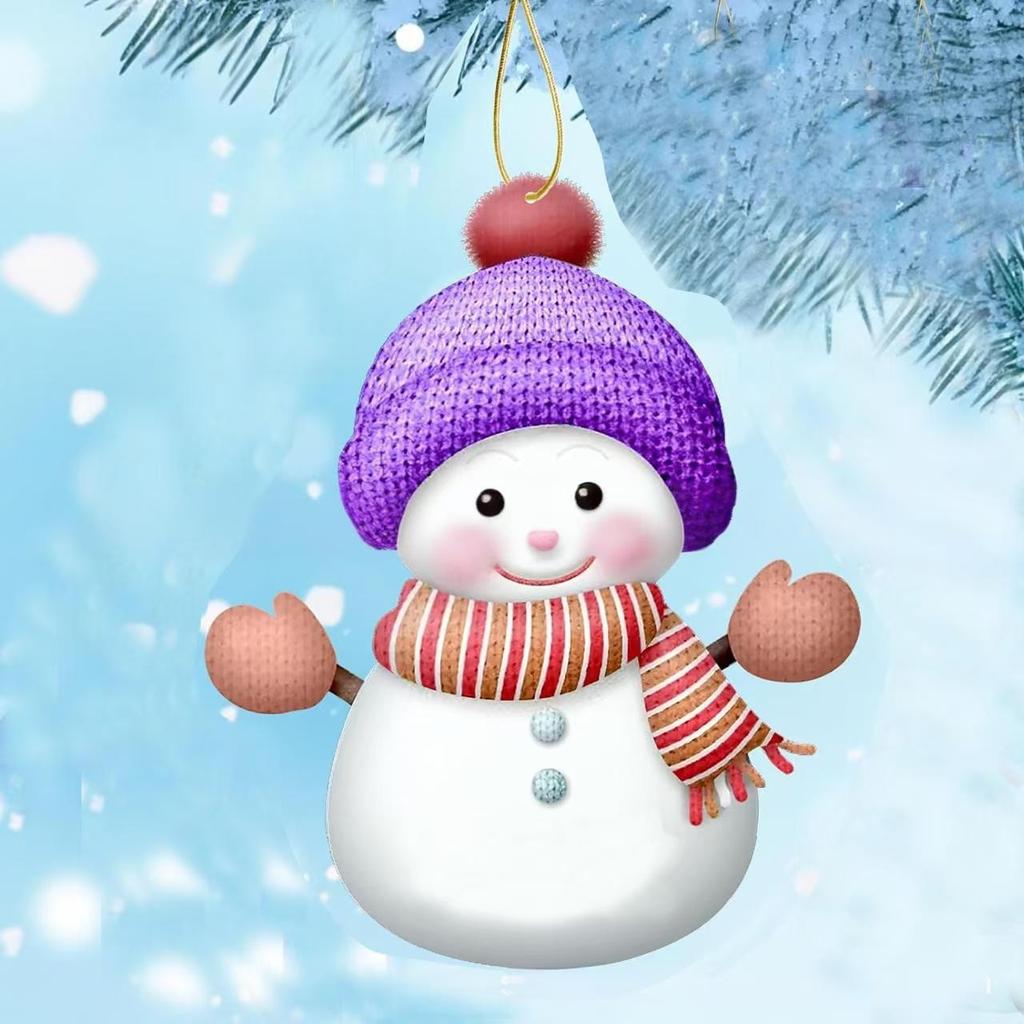 Christmas Snowman Decorations Pendants Christmas Tree Decorations Christmas Gifts Holiday Party, Festive Ornaments, Holiday Decorations