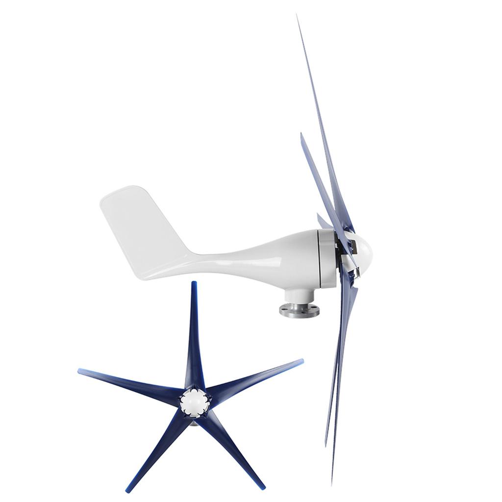 100W Wind Turbines Wind Generator 5 Blades Wind Power Supplies High Efficiency Power Supply for Boats Mobile Homes