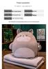 Cartoon 2-in-1 Cushion & Blanket: Dual-Use Hand Warmer, Leg Cover, Nap Pillow Doll for Office