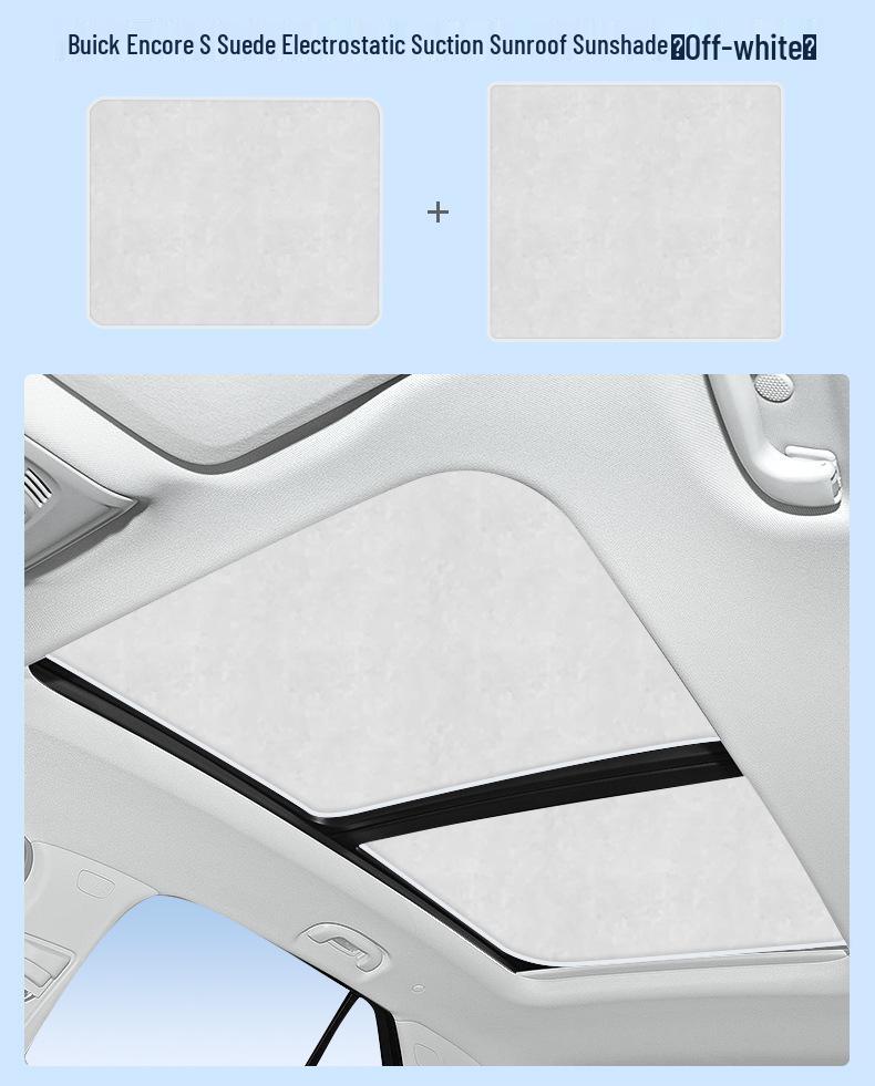 Fits Buick Models: Lacrosse, GL6, Enclave, GL8, Encore S, Verano - Silicone Suction Electrostatic Sunroof Sunshade