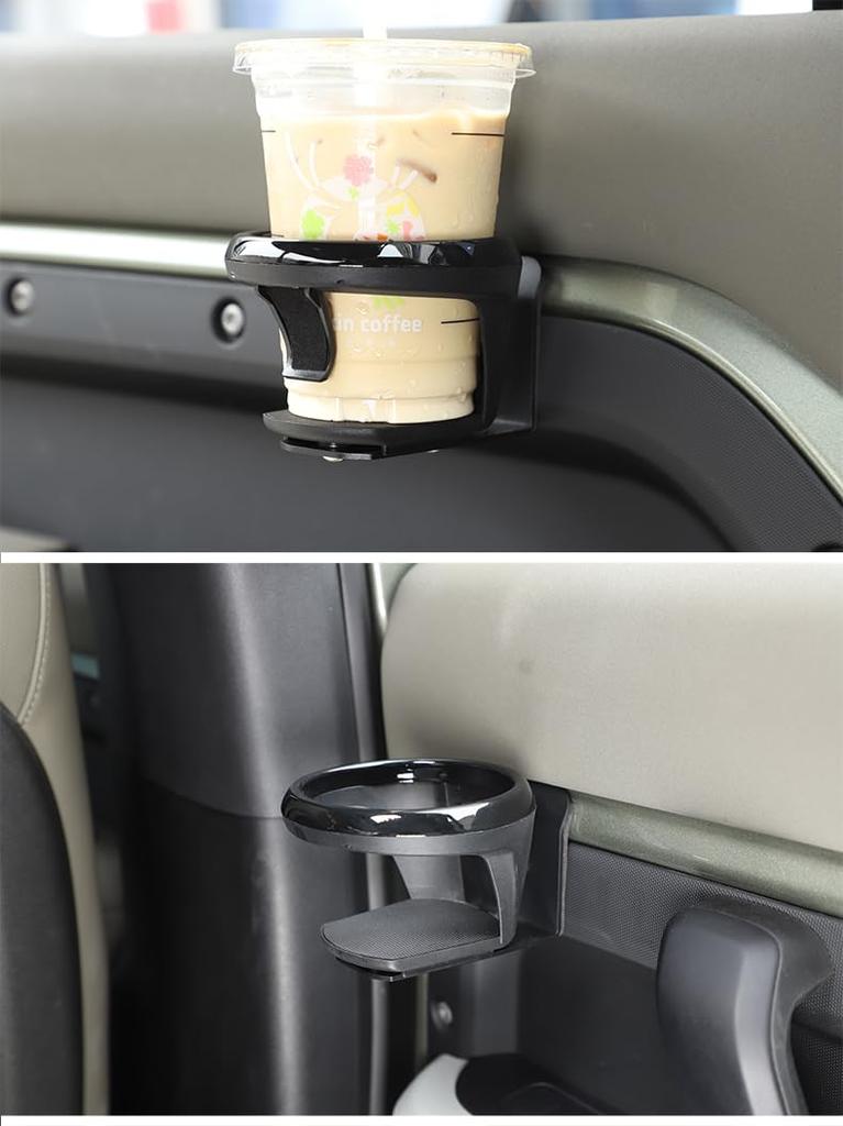 METYOUCAR Round Carbon Steel Door Cup Holder for Land Rover Defender and 130 Ideal for Customizing Your 90, 110, (2020-2025) - Interior.