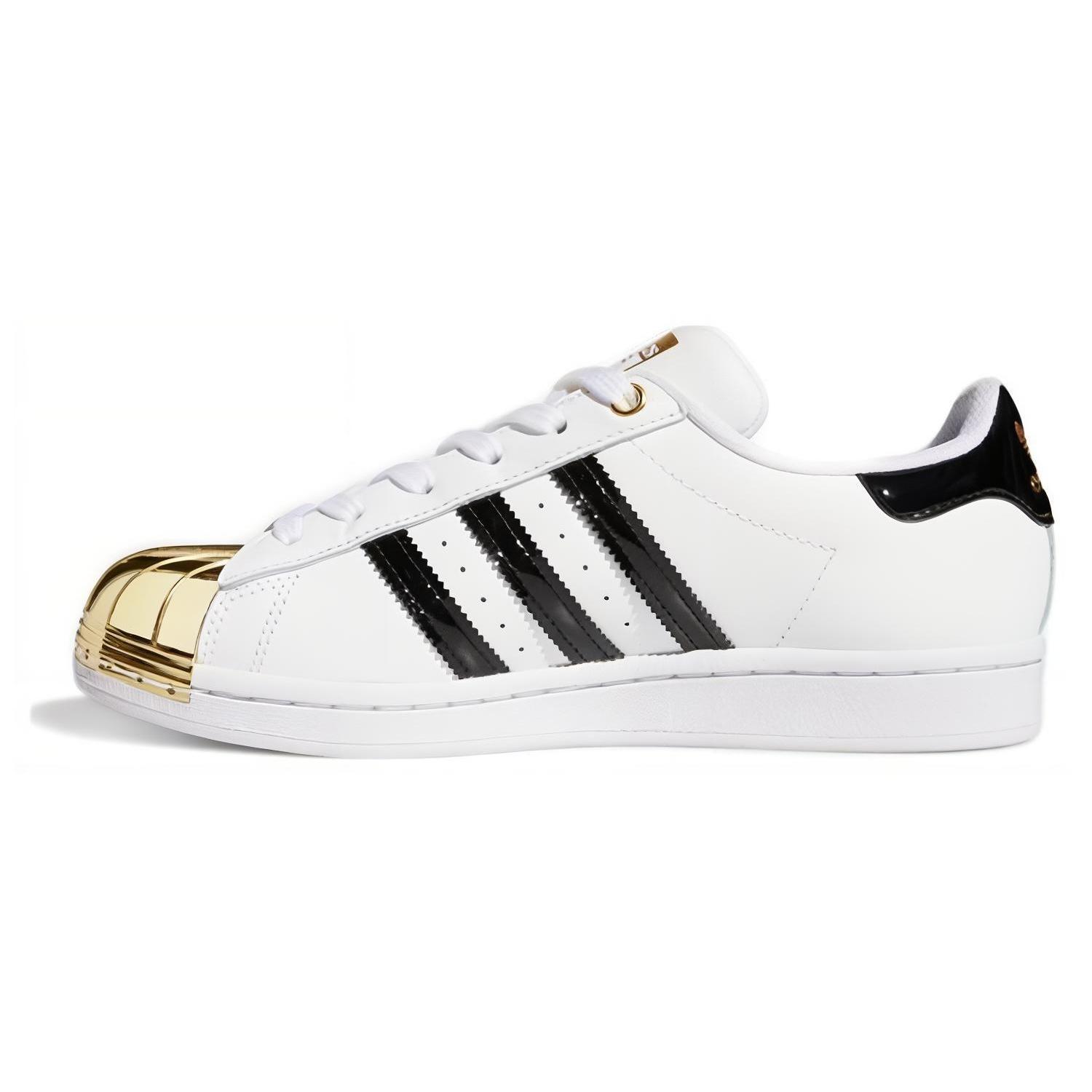 (WMNS) adidas Superstar Metal Toe  White Gold Metallic  Women s FV3310 EU 38