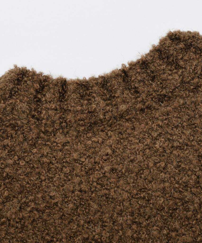 FRIZMWORKS Alpaca Boucle Knit _ Brown