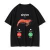 Shrim Is Calling Mem Koszulka Zabawna Koszulka z Krewetką Moda Damska Streetwear Damskie Codzienne Krótkie Koszulki dla Kobiet