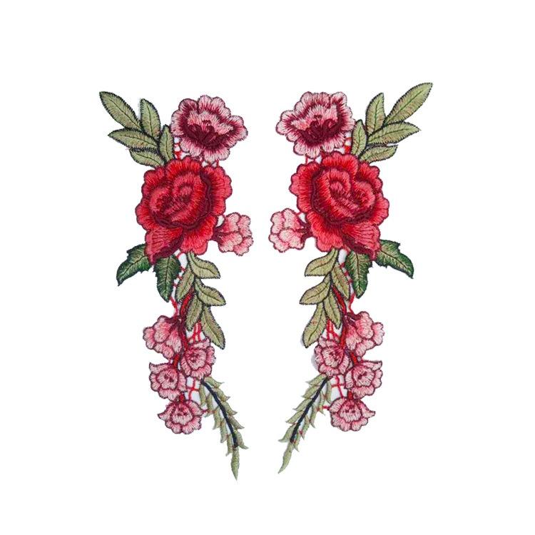 Flori Brodate Cusături Subvenție Embleme Brodate Meșteșug Broderie Retro Broderie DIY Îmbrăcăminte Pantaloni