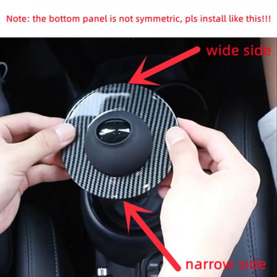 Car Gear Shift Panel Cover ABS Carbon Fiber For BMW Mini Cooper F55 F56 -23
