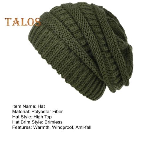 Czapka zimowa unisex gruba dzianina wiatroszczelna utrzymująca ciepło ochrona uszu nakrycie głowy czapka elastyczna bez daszka czapka typu baggy outdoor school ski beanie