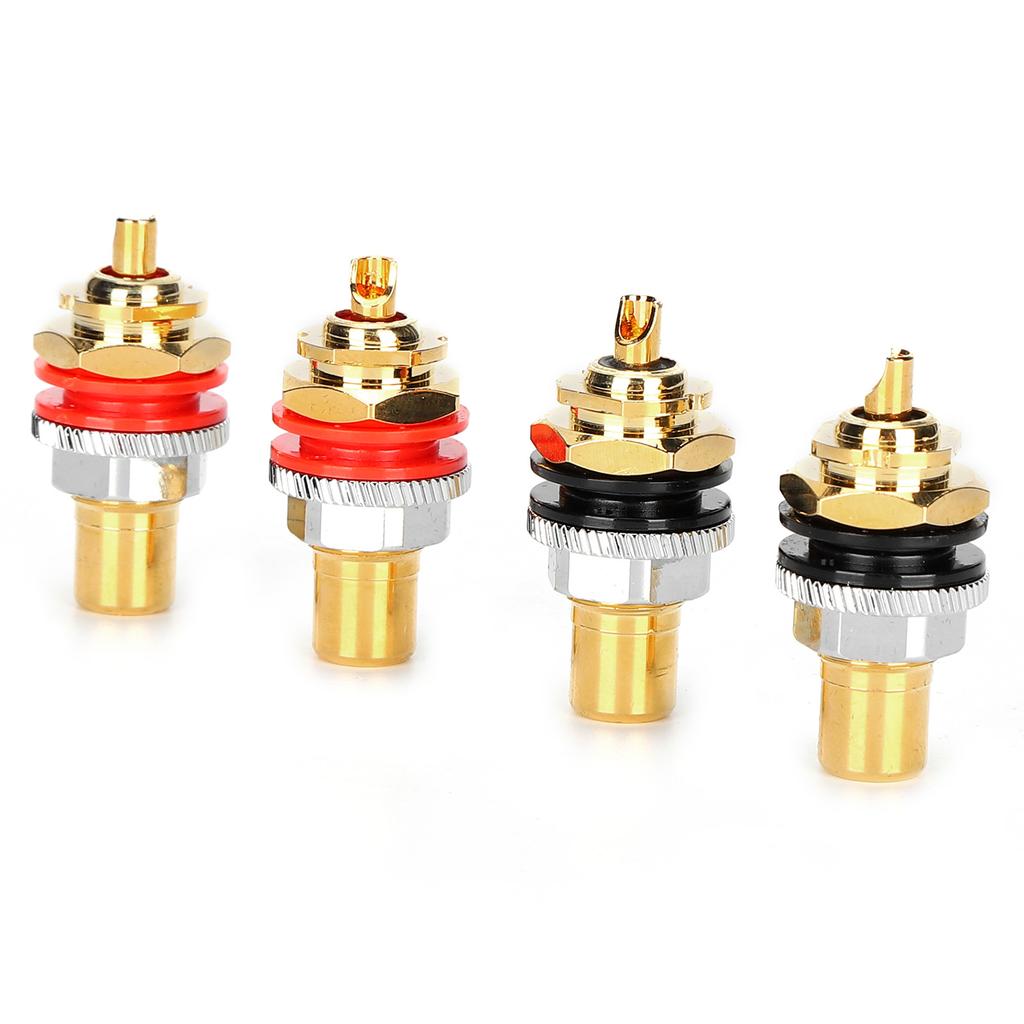 Monosaudio C401G RCA Socket Pure Copper 24K Gold Plated RCA Female Socket Terminal