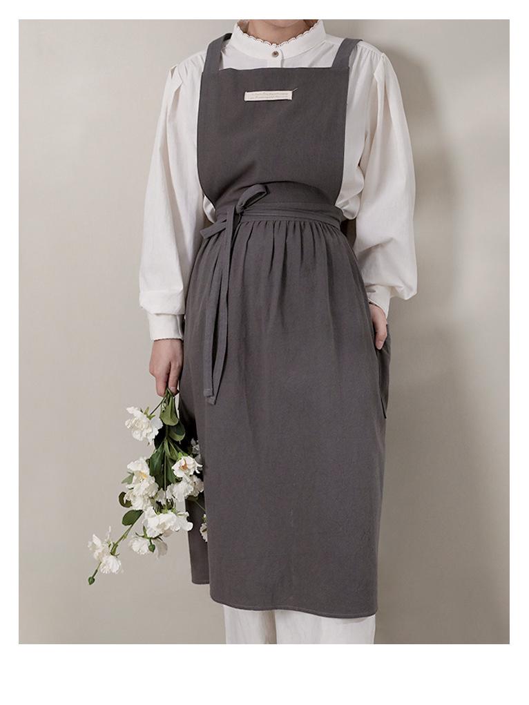 Nordic Quality Korean Style Canvas Kitchen Apron