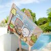 Peach and Goma Anime Beach Swimming Towel Soft Absorbent Washcloth Children's Gifts for Kids Travel Camping Gym