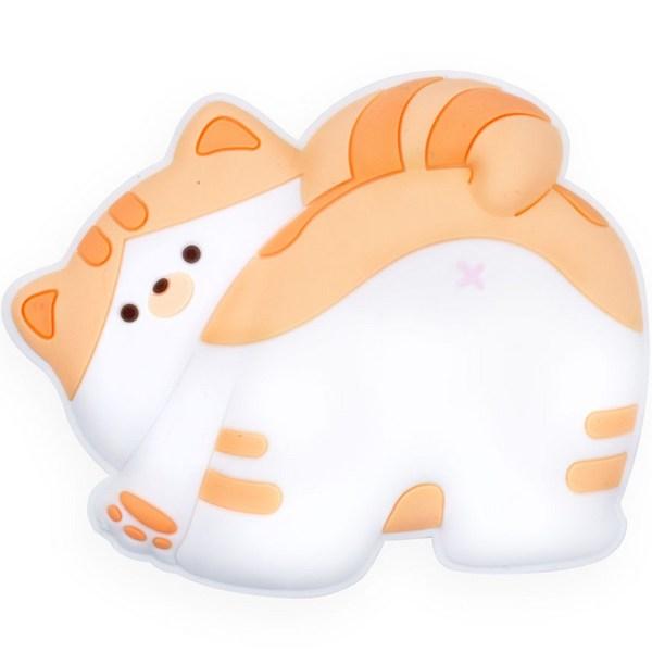 

Nine O Clock Cat Smart Silicone Cell Phone Holder Grip Tok, Gundi Cheese Cat, 1 piece