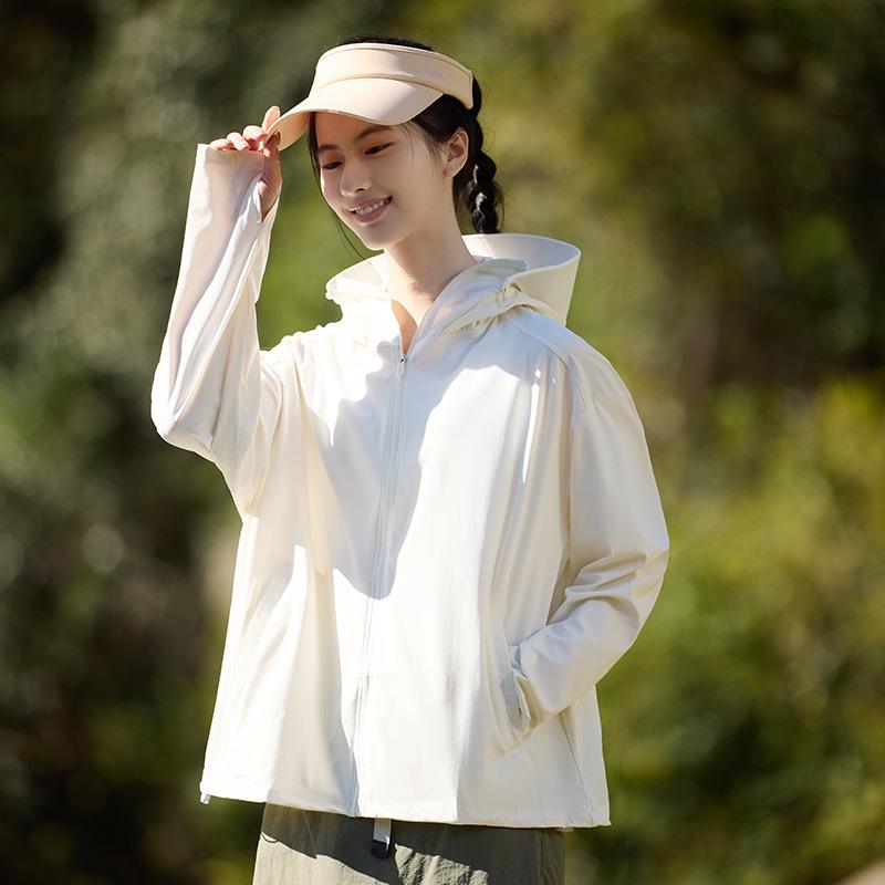 Unisex UV-Protection Hooded Ice Silk Summer Suit with Detachable Features