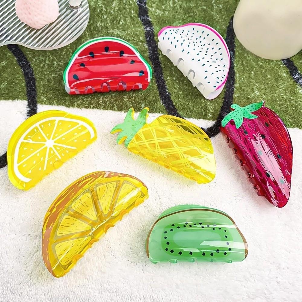 Large Size Hair Claw Strong Hold Shark Hair Clip Cute Fruit Hair Clip Hair Accessories