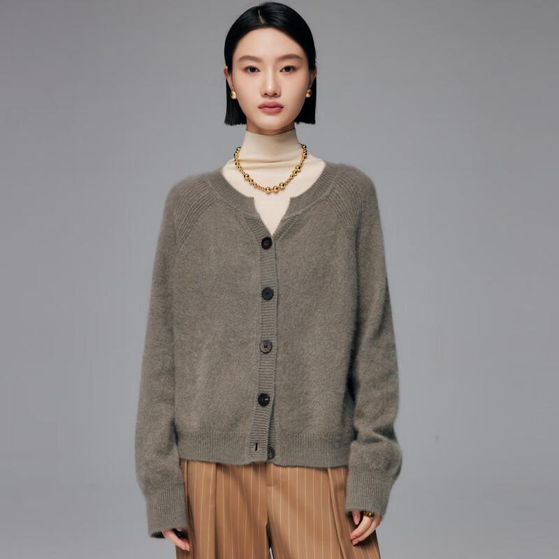 Women's 100% Cashmere Thickened Cardigan Sweater