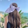 New bow empty top hat women's summer can tie ponytail sun hat sunscreen big eaves sun hat cool hat