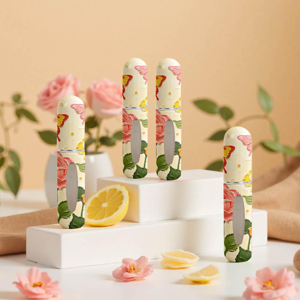 New 5ml Mini Perfume Bottle Refillable Portable Empty Cosmetic Containers Empty Storage Sprayer Spray Rotating Bottle