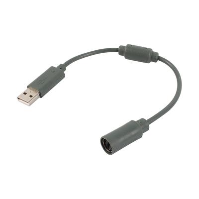 Ersatzkabel für kabelgebundenen Controller, USB-Breakaway-Adapter, Verbindungskabel für XBOX360, Grau