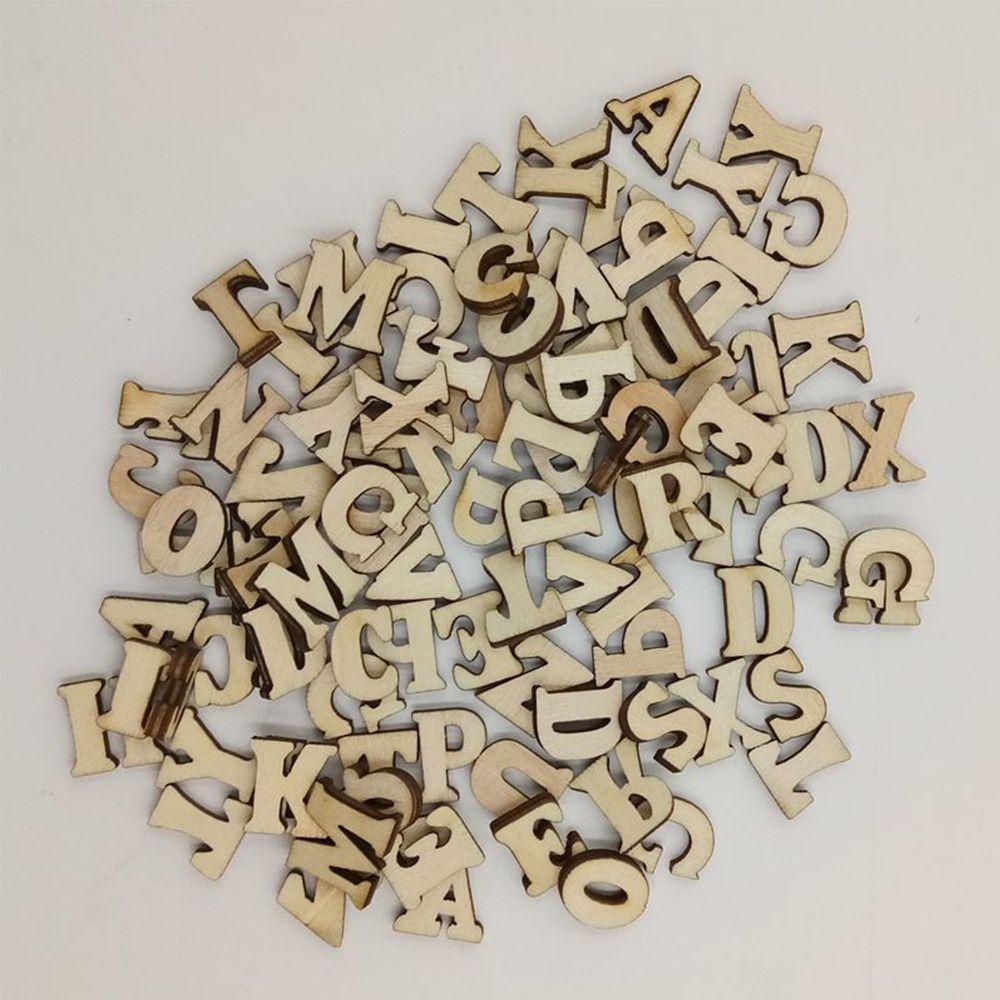 Number Craft Home Decor Scrapbooking Alphabet Wood Letter English Letter Miniatures
