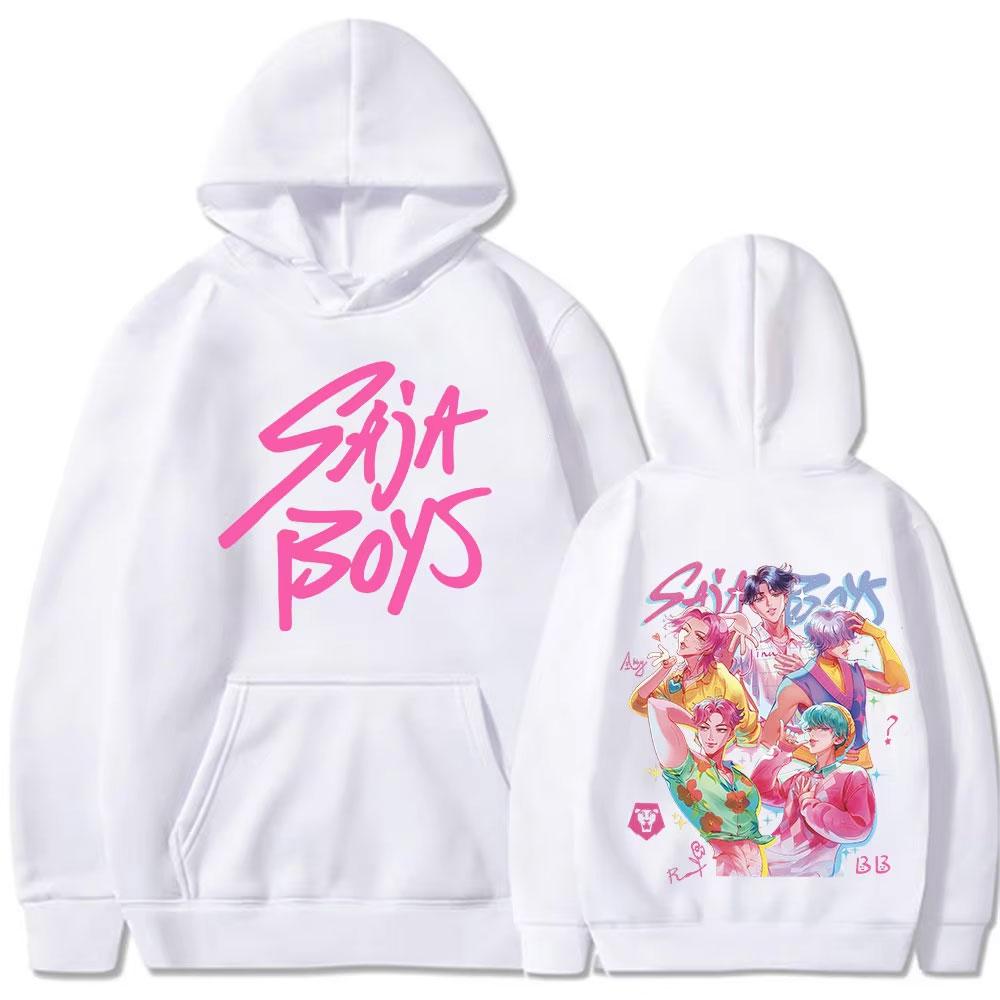 KPop Demon Hunters Saja Boys Movie Hoodies Men Women Fleece Casual Oversized Sweatshirt Fashion Hip Hop Long Sleeve Pullovers