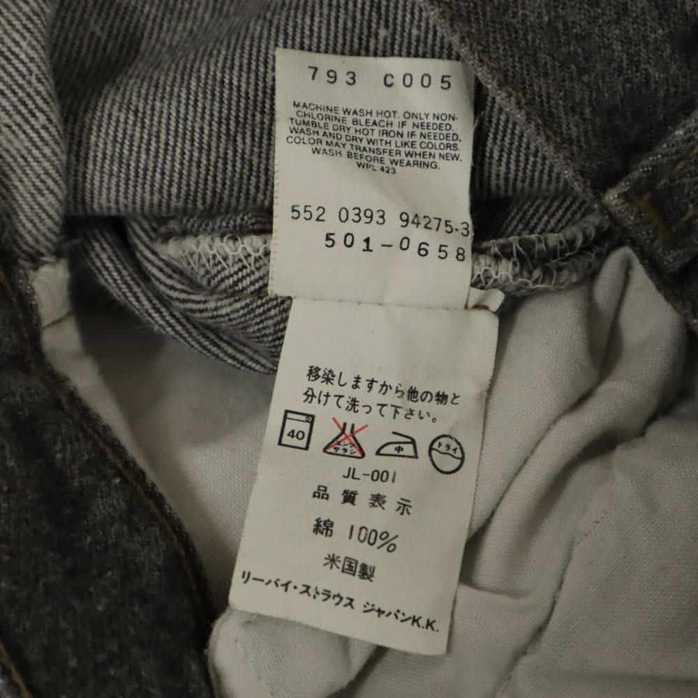 Levi's 90s Made in USA 501 Old Dyed Black Straight denim pants Women Used