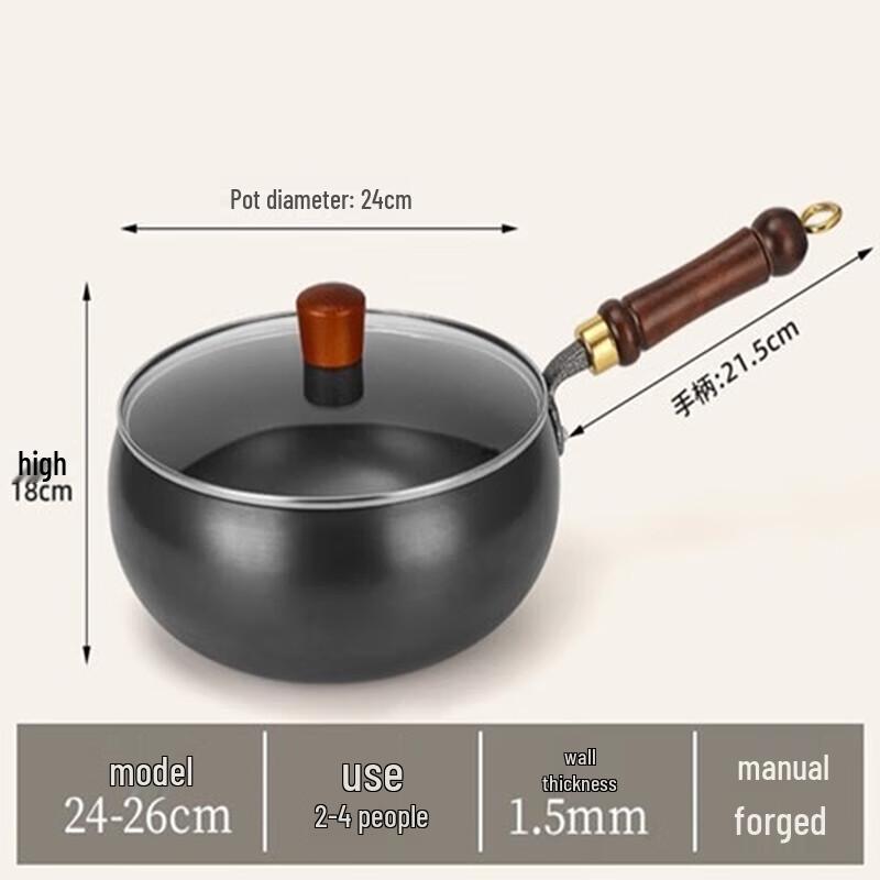 ZISIZ Mini Cast Iron Wok