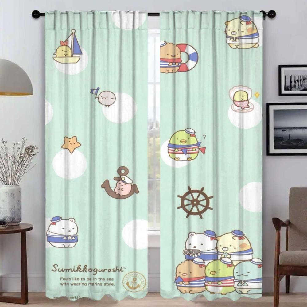 Modern Living Room Curtains for Camera Sumikkos Gurashis Blackout Curtain Halloween Decoration Partition Home Interior Curtains