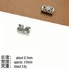 Silver-Plated Retro Distressed Spacer Beads for DIY Beading and Bracelet Weaving