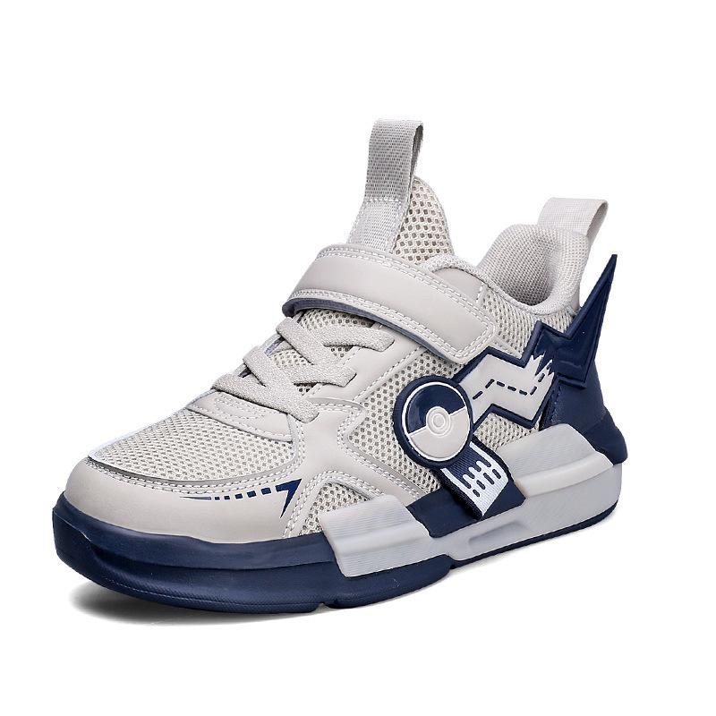 Boys Shoes Spring and Autumn Mesh Sports Shoes Medium and Large Children's Double Mesh Breathable Shoes Elementary School Children's Soft-soled Run