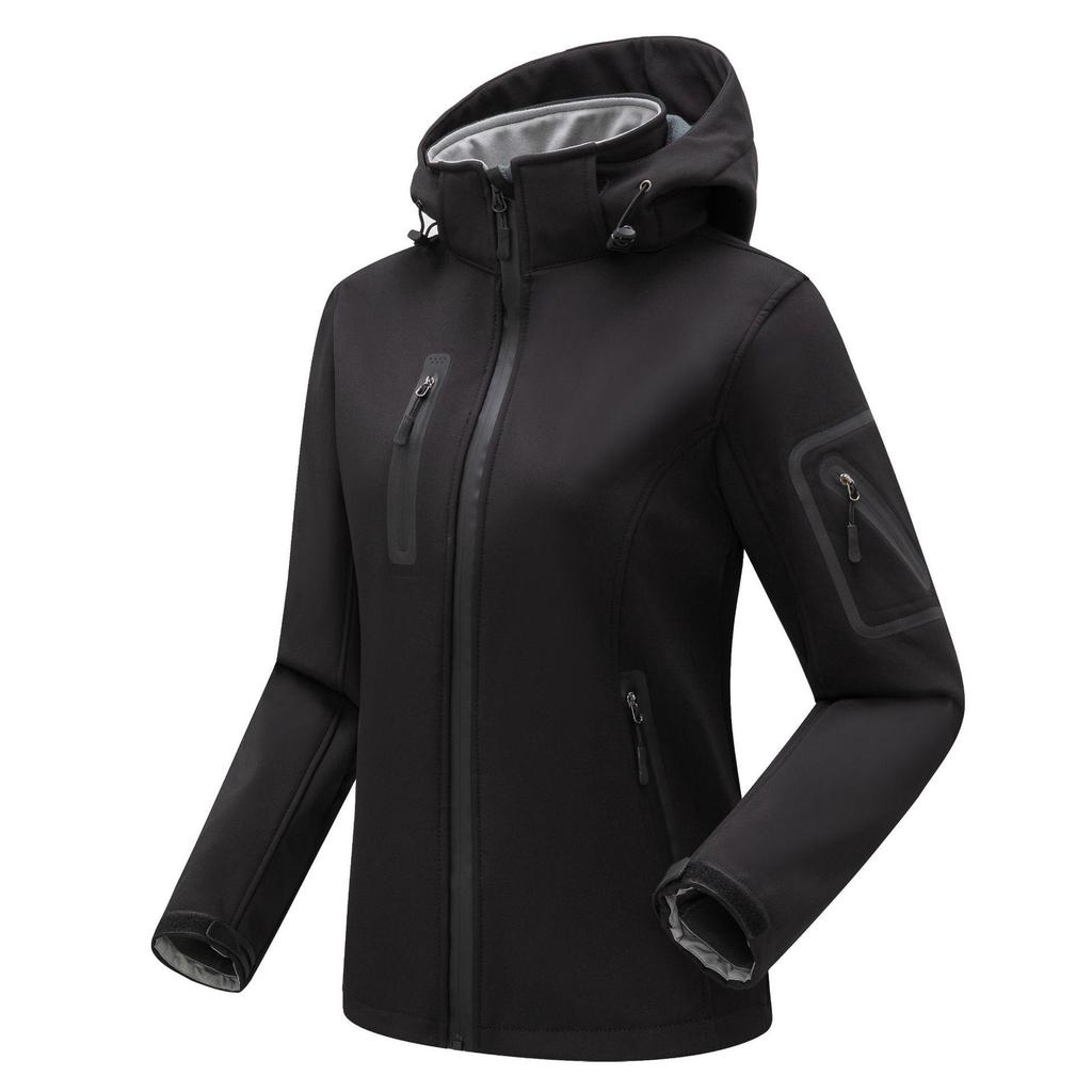 Unisex Soft Shell Outdoor Jacket - Windproof, Waterproof, Fleece Women's Coat for Sports and Mountaineering