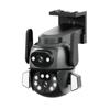 2025 Nova Câmera WIFI PTZ 4K 8MP Tela Dupla Binocular AI Body Rastreamento Automático CCTV Segurança Monitoramento Inteligente de Visão Noturna Externa
