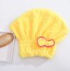 AUGEN Microfiber Fabric Bow Hair Towel/Hair Wrap, Cotton Hair Drying Cap, Hair Towel Lightweight Shower Cap Quick Dry Magic Cap Hair Towel Super Ab