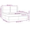 Box Spring Bed with Mattress Black 180 x 200 cm Fabric