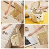 Space Saving Mini Trash Bin for Desk Press To Open Lid Plastic for Home and Office