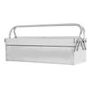 Cantilever Tool Box 2 Tier 3 Tray Stainless Steel Portable Expandable Tool Storage Box for Home Auto
