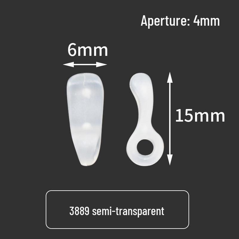 Plastic Transparent Elastic Band Adjustment Buckle for Hoodie and Pant Cuffs